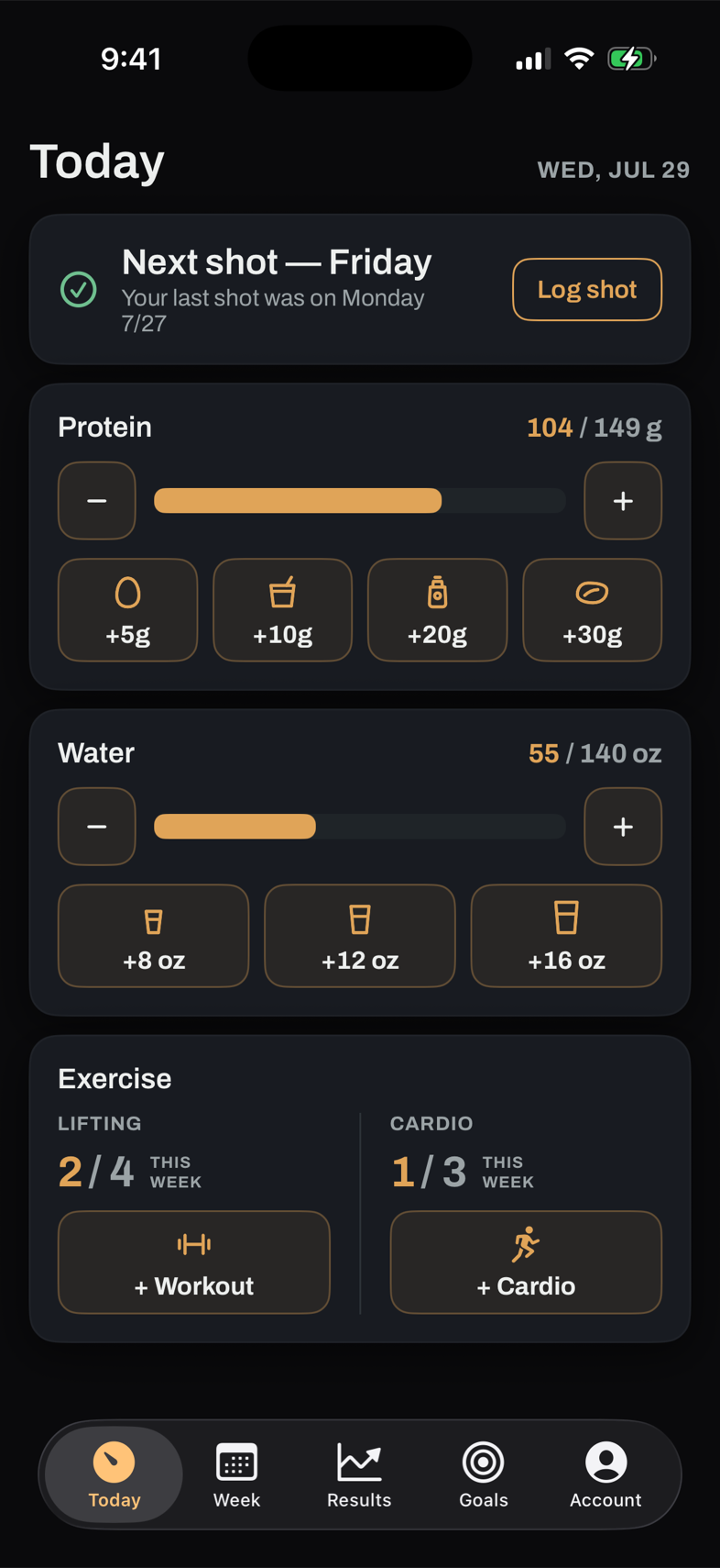 Bild Health Today screen